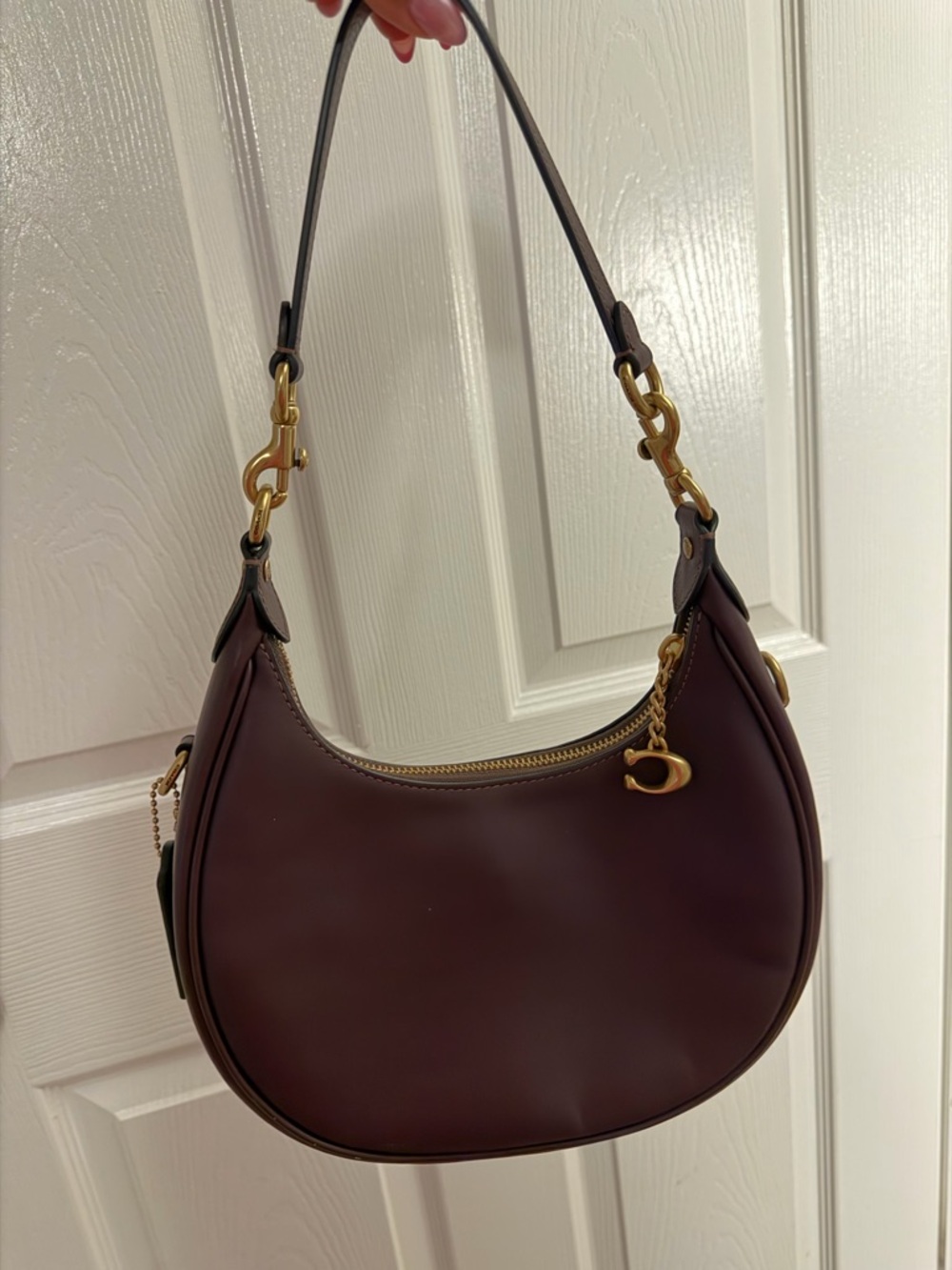 Coach Jonie 22 Bag in Black Currant Leather